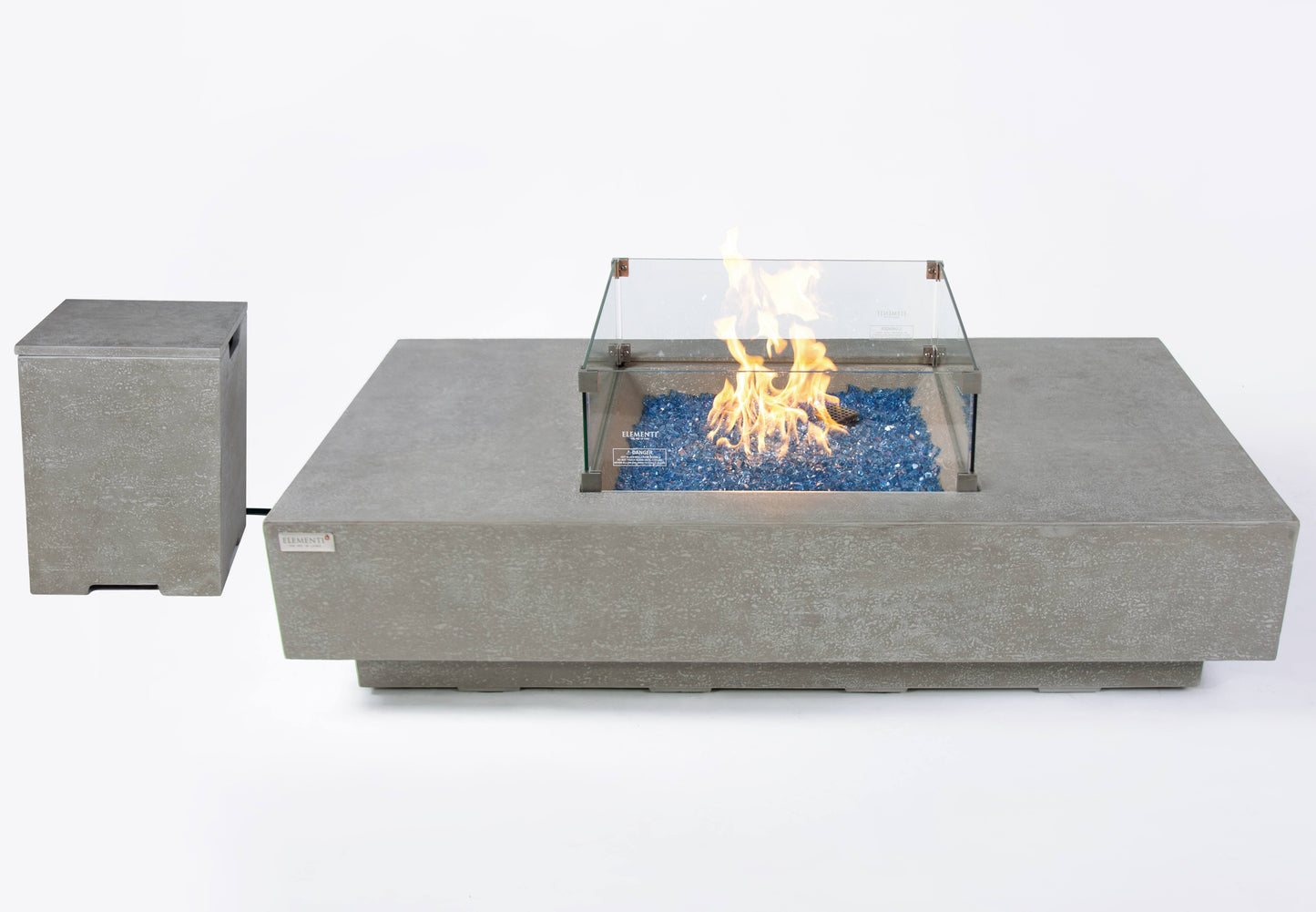 Light Grey Monte Carlo Fire Table OFG416LG