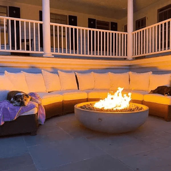 Pottery Works 48" Round Concrete Fire Bowl