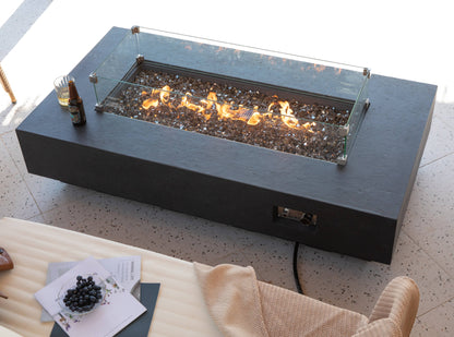 Light Grey Monte Carlo Fire Table OFG416LG