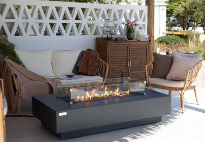 Light Grey Monte Carlo Fire Table OFG416LG