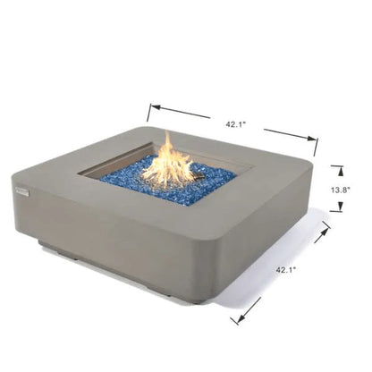 Elementi Plus Lucerne Fire Table Light Grey ONB01-109LG